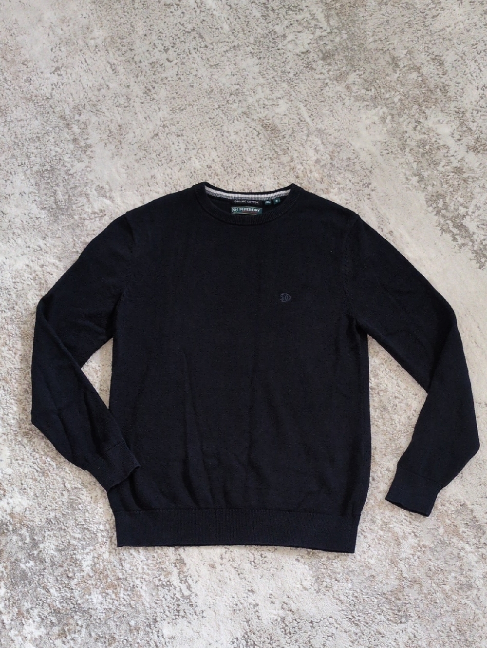 SuperDry Men's Lightweight Cotton Jumper (Navy) - S